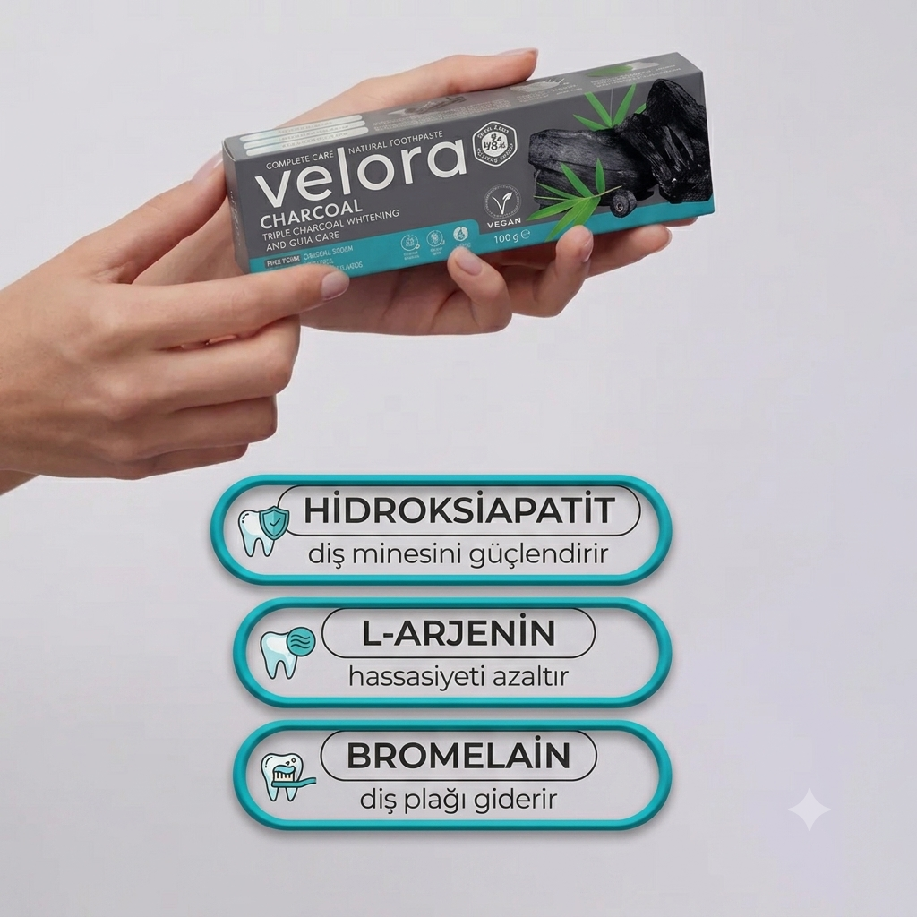 Velora Karbon Diş Macunu