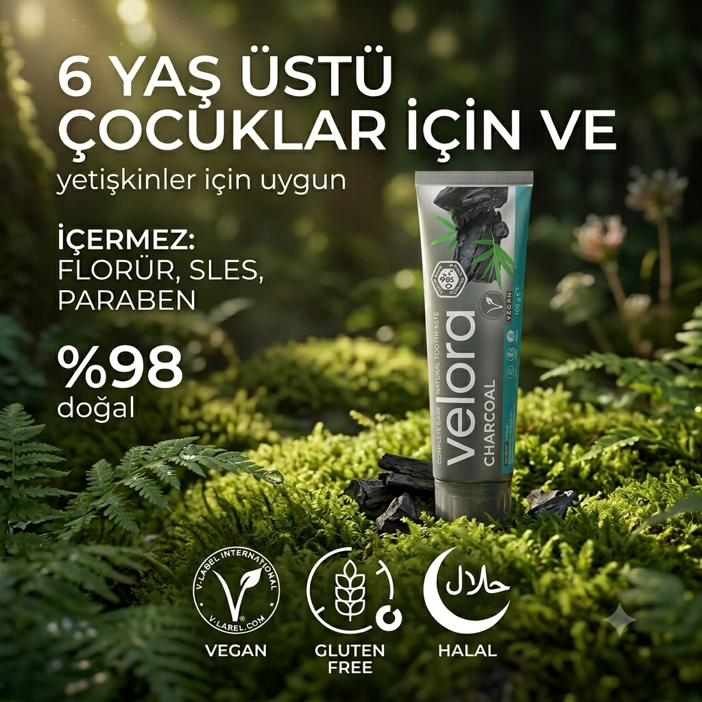 Velora Karbon Diş Macunu