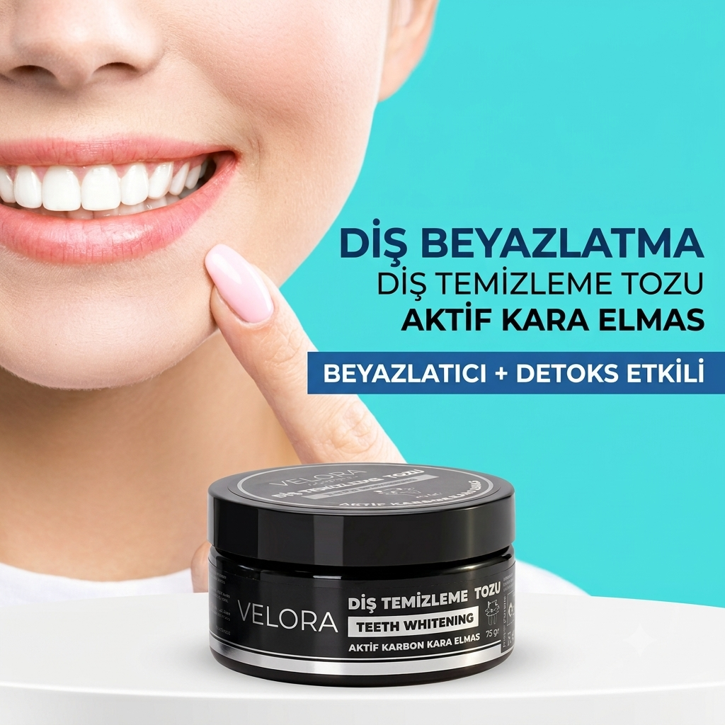 Velora Karbon Diş Beyazlatma Tozu